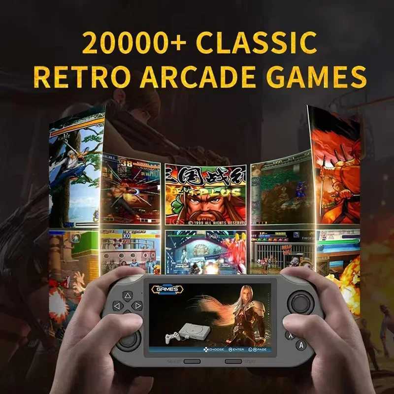 SF3000 Portable Handheld Game Player 4.5 Inch IPS Sn Retro Video Game Console Built-in 20000+ Games for PS1/GBA/SFC/MAME Z250217