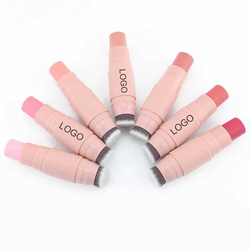 Contour Stick With Brush Contour Pen Waterproof Matte Finish Highlighters Shadow Contouring Pencil Cosmetics Print BulkW250217
