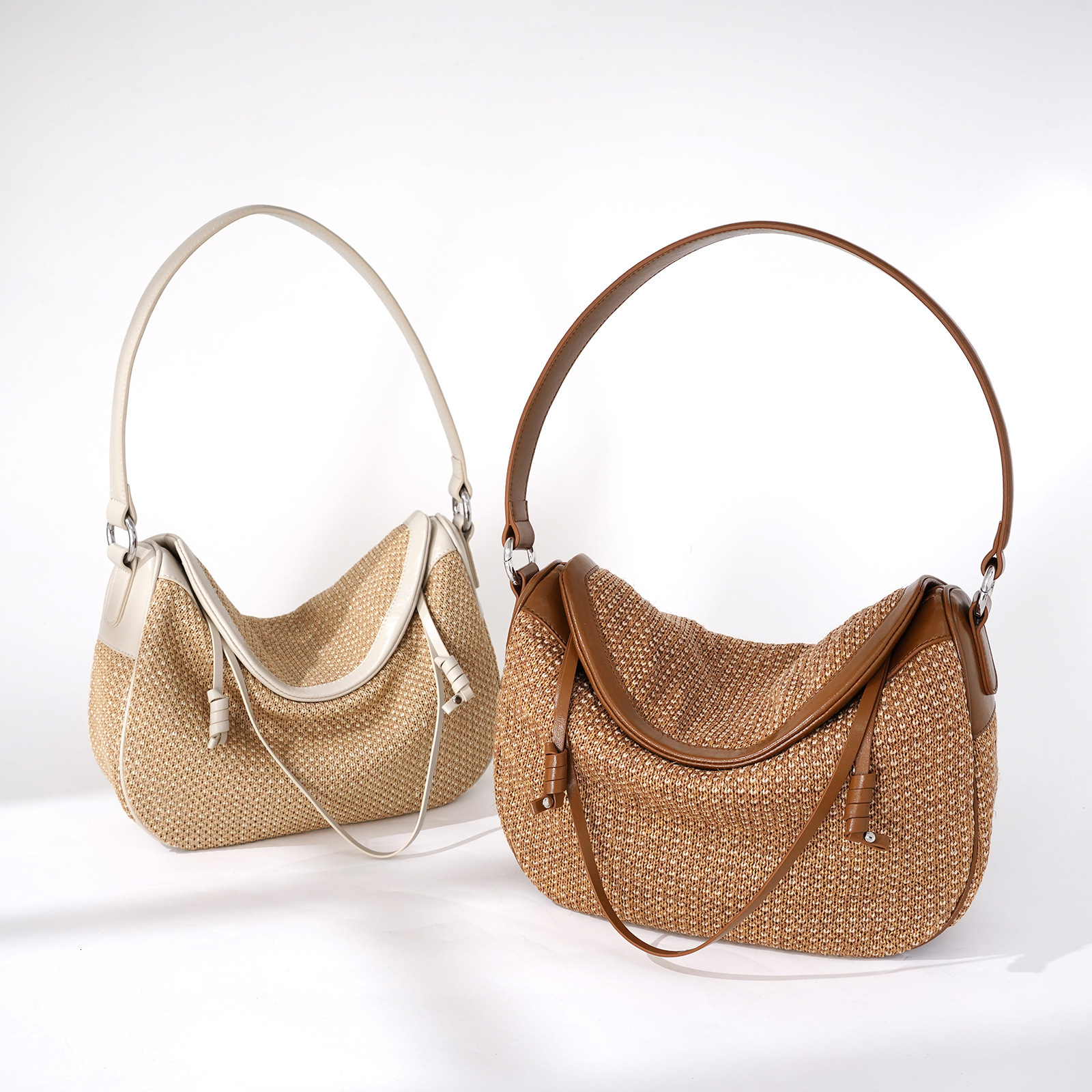 Bag Bag Spring And Summer High End, Niche Grass Weaving, Versatile 2025 New Single Shoulder Crossbody Bag