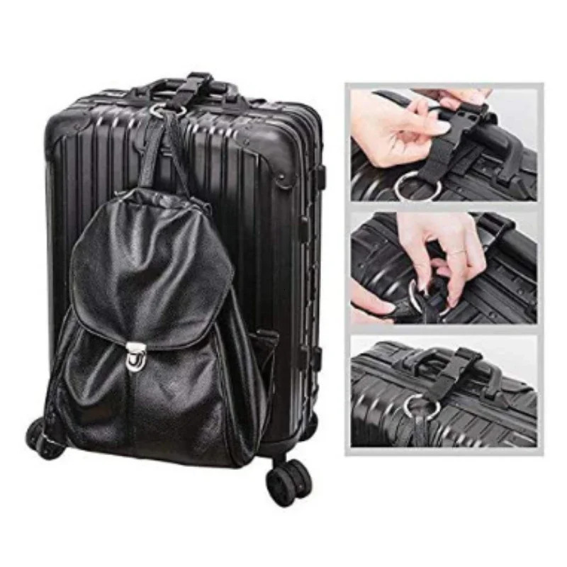 1pc Travel Luggage Strap External Hook Loop Backpack Portable Adjustable Jacket Holder 250118