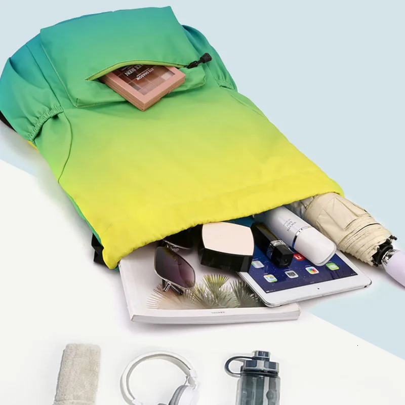 Colorful Large Capacity Outdoor Backpack Basketball Travel Drawstring Waterproof Bag Men Women Sports Gym Cycling Swimming Pack 250118