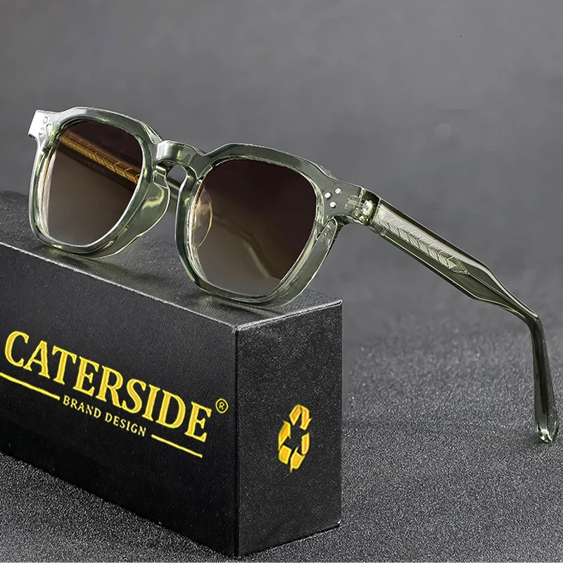 CATERSIDE Square Punk Sunglasses Mens Retro Personalized Sunglasses Womens Fashion Party Business Festival Gift UV400 250213