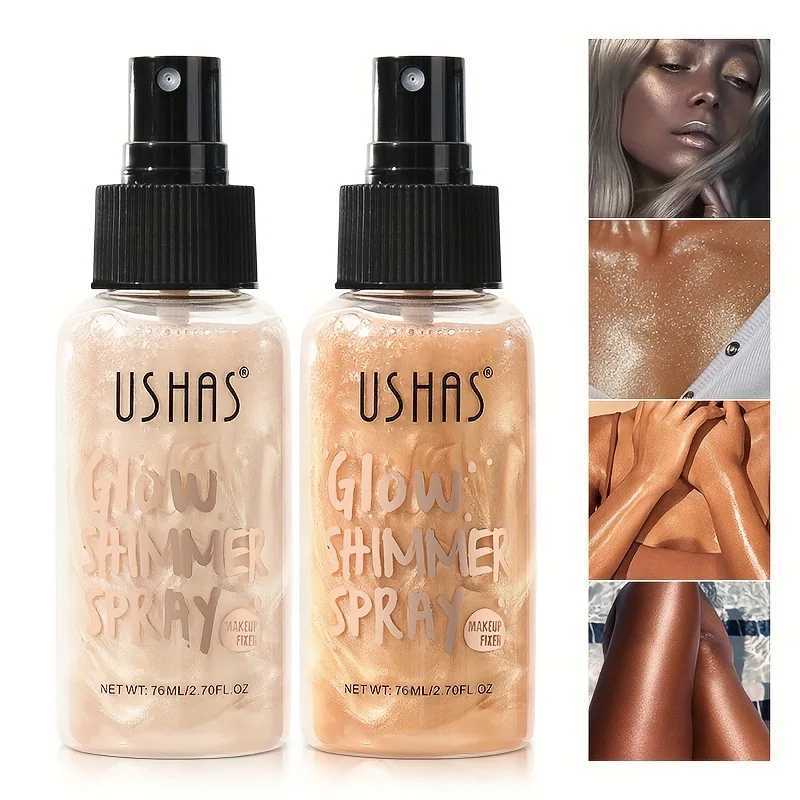 USHAS Liquid HighLighter Liquid Foundation Concealer Permanent Water and Oil Resistant Glitter naturally modifies skin toneXJ250217