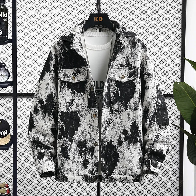 Spring arrival fashion jeans coat male high quality casual denim jacket menautumn mens jacketsplussize M3XL 250210