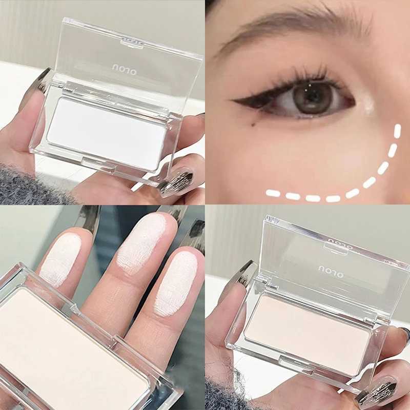 Matte White Face Highlighter Palette Light Beige Natural Brighten Contouring Makeup Monochrome Eyeshadow Palette MultifunctionalXJ250217