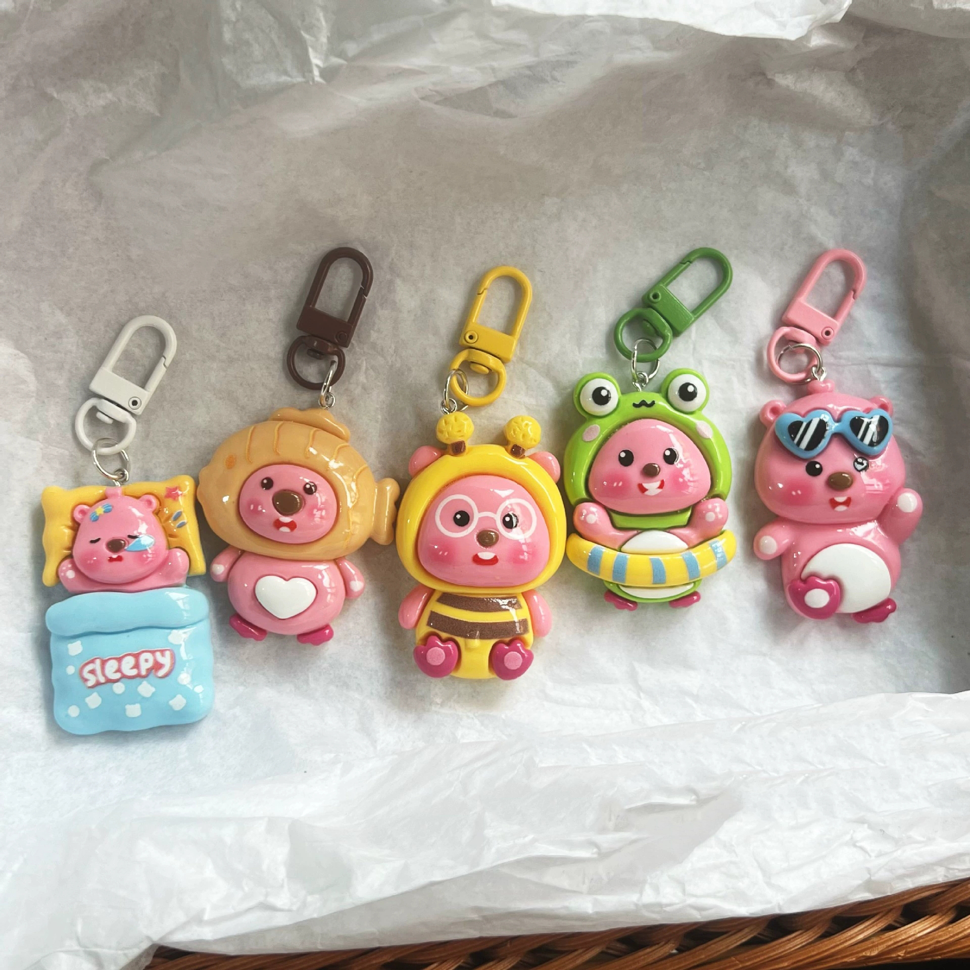 Large size sea carp three-dimensional cross dressing keychain sweet girl best friend couple gift backpack pendant accessory hanging decoration