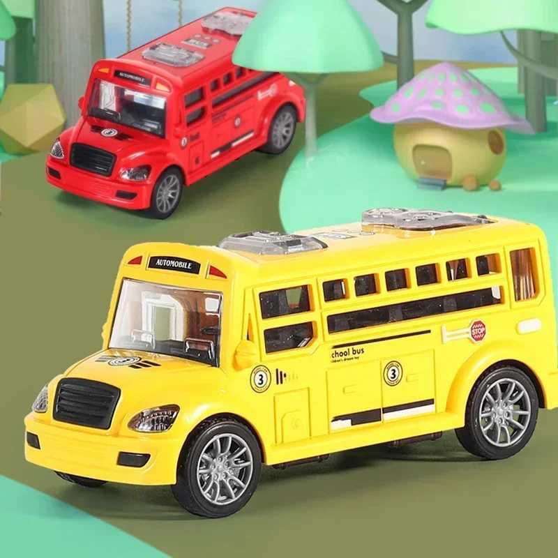 Top Quality School Bus Childrens Toy With Opening Doors Inertia Car Kids Class Educational Transportation Model Toys For Boys Giftt250215