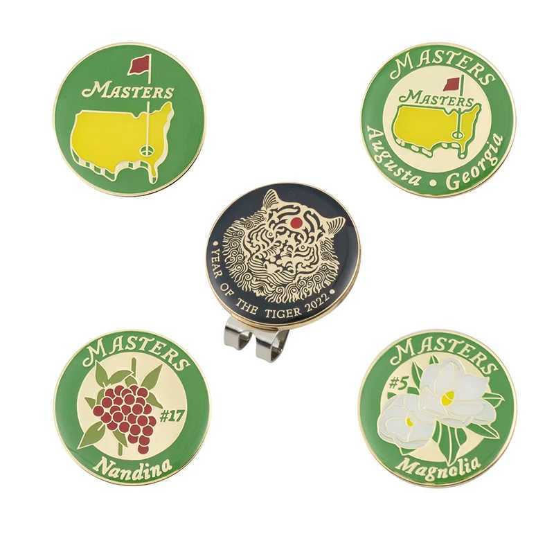 Magnetic Metal Golf Cap Clips Golf Hat Clip Various Styles Golf Accessories For Golf Ball Mark Marker Golf Gift Drop ShipW250215