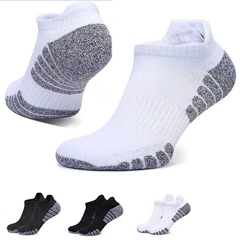 3 Pairs Professional Running Sports Fitness Ankle Socks Mens Towel Socks Outdoor Sports Short Socks Men And Women Socks GIFRS W250217