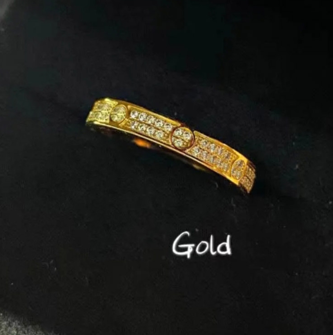 mini Ring for Women men diamond ring Electroplating 18k Classic Jewelry Girl Valentine's Day Mother's Day Engagement Jewelry Gift