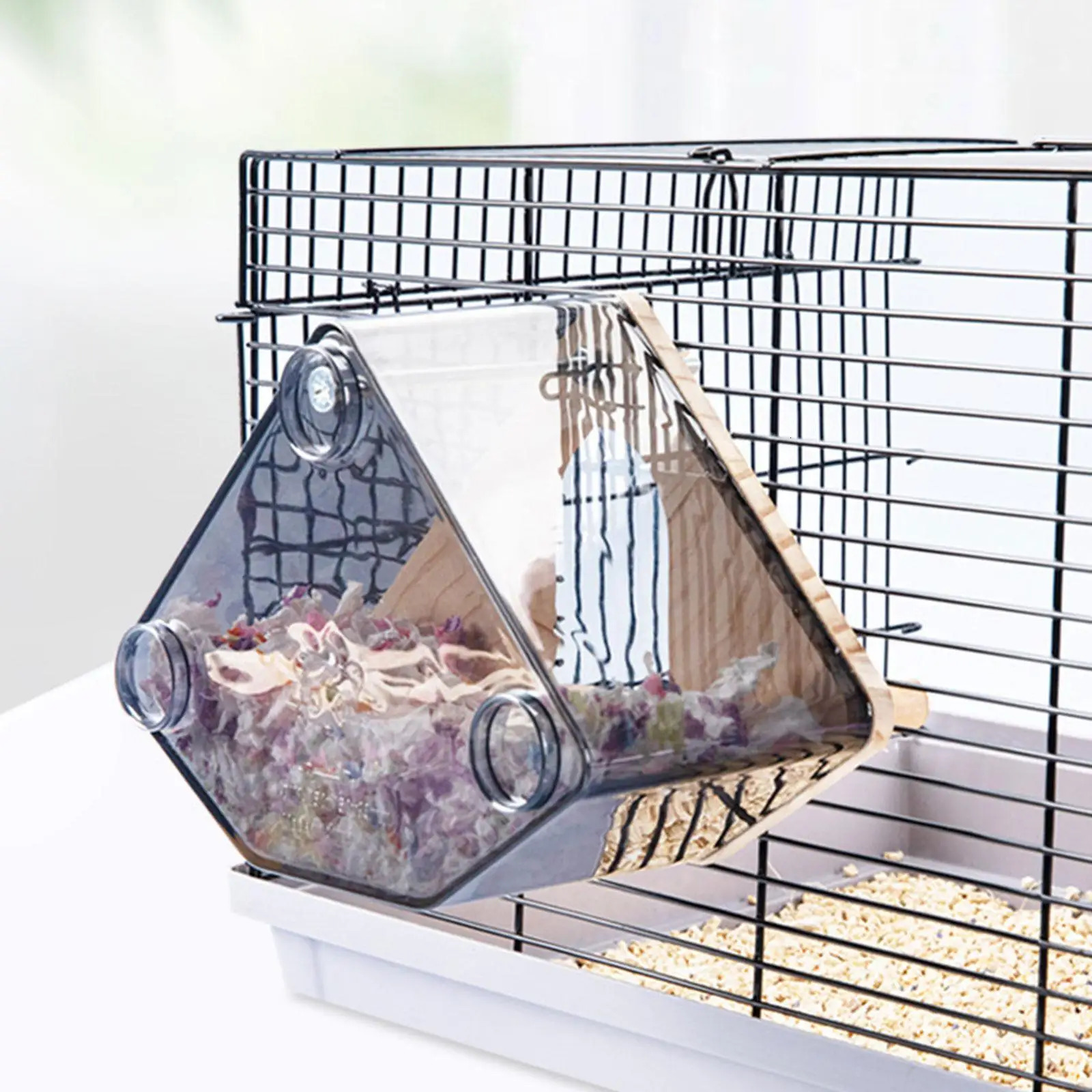 Wooden Bird Nesting Box Pet Parrot Nest Bird House Cage Accessories for Budgie Conures Lovebirds Hatching Case Pet Supplies 250206