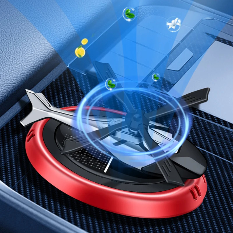 Car Helicopter Solar Rotating Perfume Diffuser Car Fragrance Decoration Car Air Freshener Ornaments Deodorant Perfume Diffuser 250214