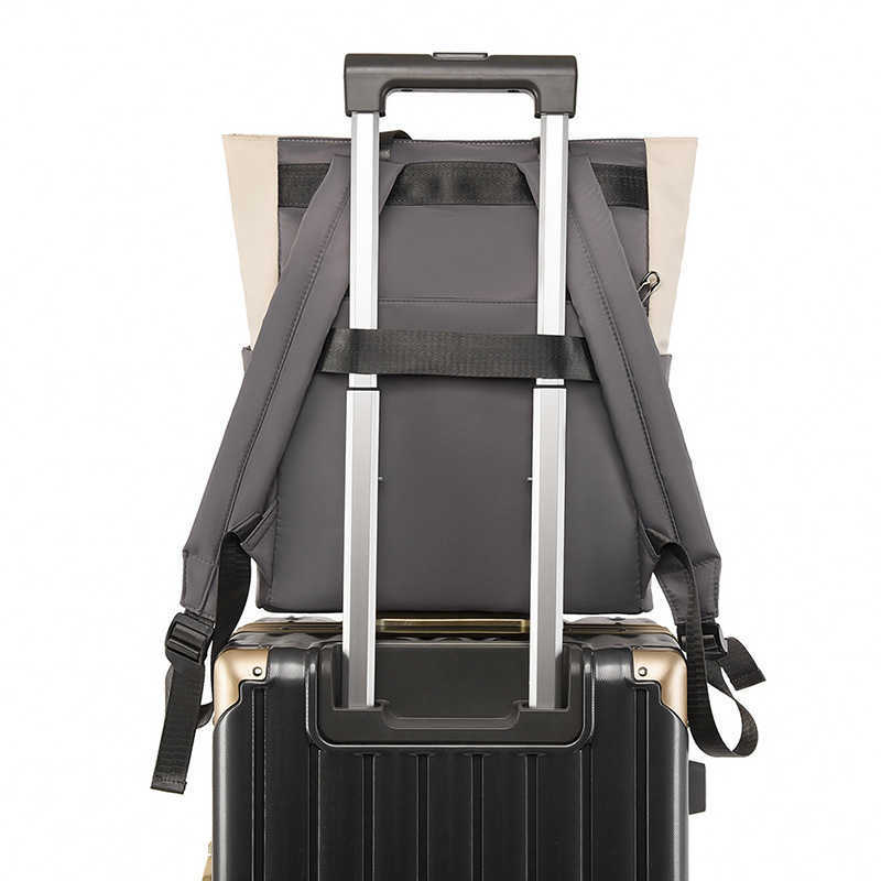 Womens Backpack Womens Fashion Contrast Outdoor Travel Backpack Oxford Cloth Portable Casual Backpack Womens Bag