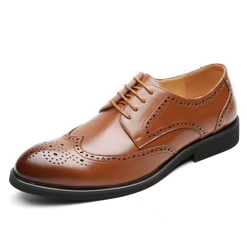 Dress Shoes Classic Italy Mens Oxford Leather Black Wine Red Lace Up Pointed Toe Wedding Party Formal For Men