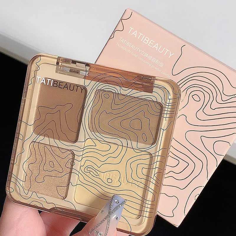 TB four color Contouring disc high Light Contouring - Body plate matte Shine Powder high light stereo contouring disc INS sameXJ250217