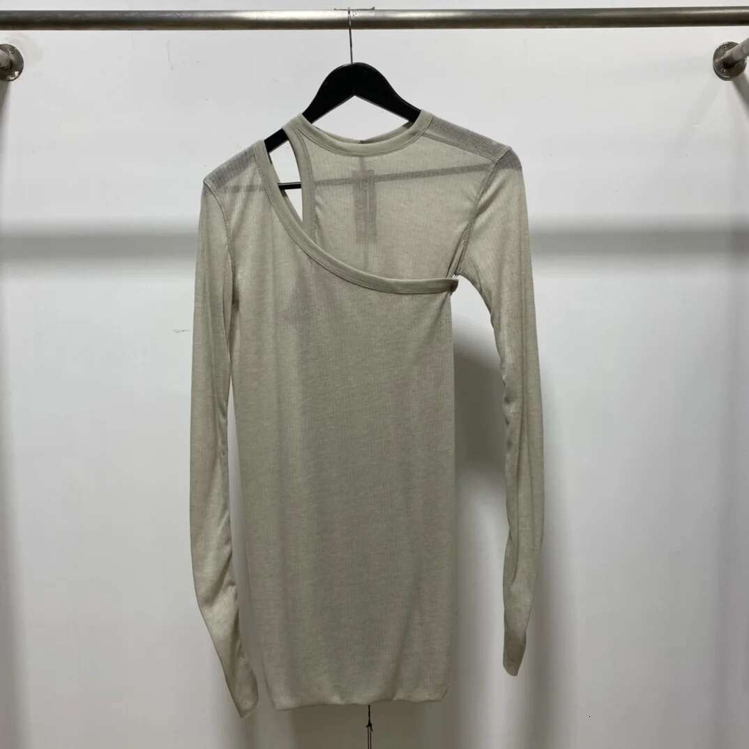 Women Brand Double Deck Halter T-shirt Original Splicing Design Luxury Black Top Next To The Skin Famous High Quality Knit Tees