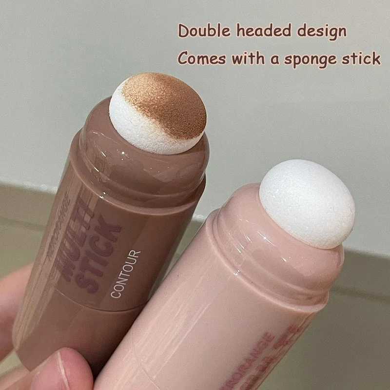 Natural brown outline highlight stick matte beige concealer gloss background nose shadow 3D facial makeupW250217