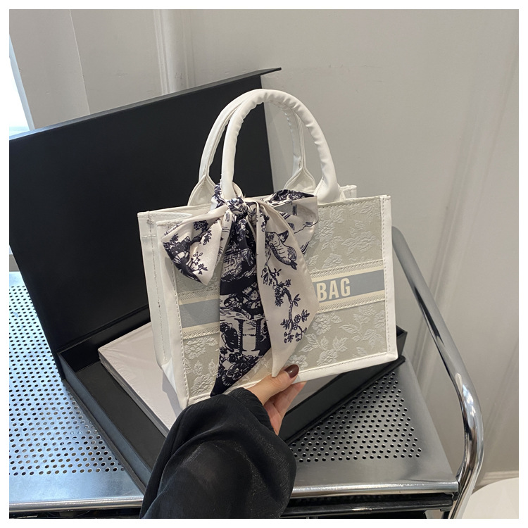 classic women bags for womens Polyester Letter black white sliver bag Totes casual bags