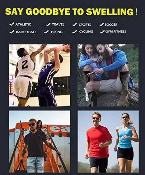 Compression Socks 20-30 Mmhg Medical Nursing Stockings Best For Flight Travel Maternity Pregnancy Edema Diabetes Varicose Veins W250217