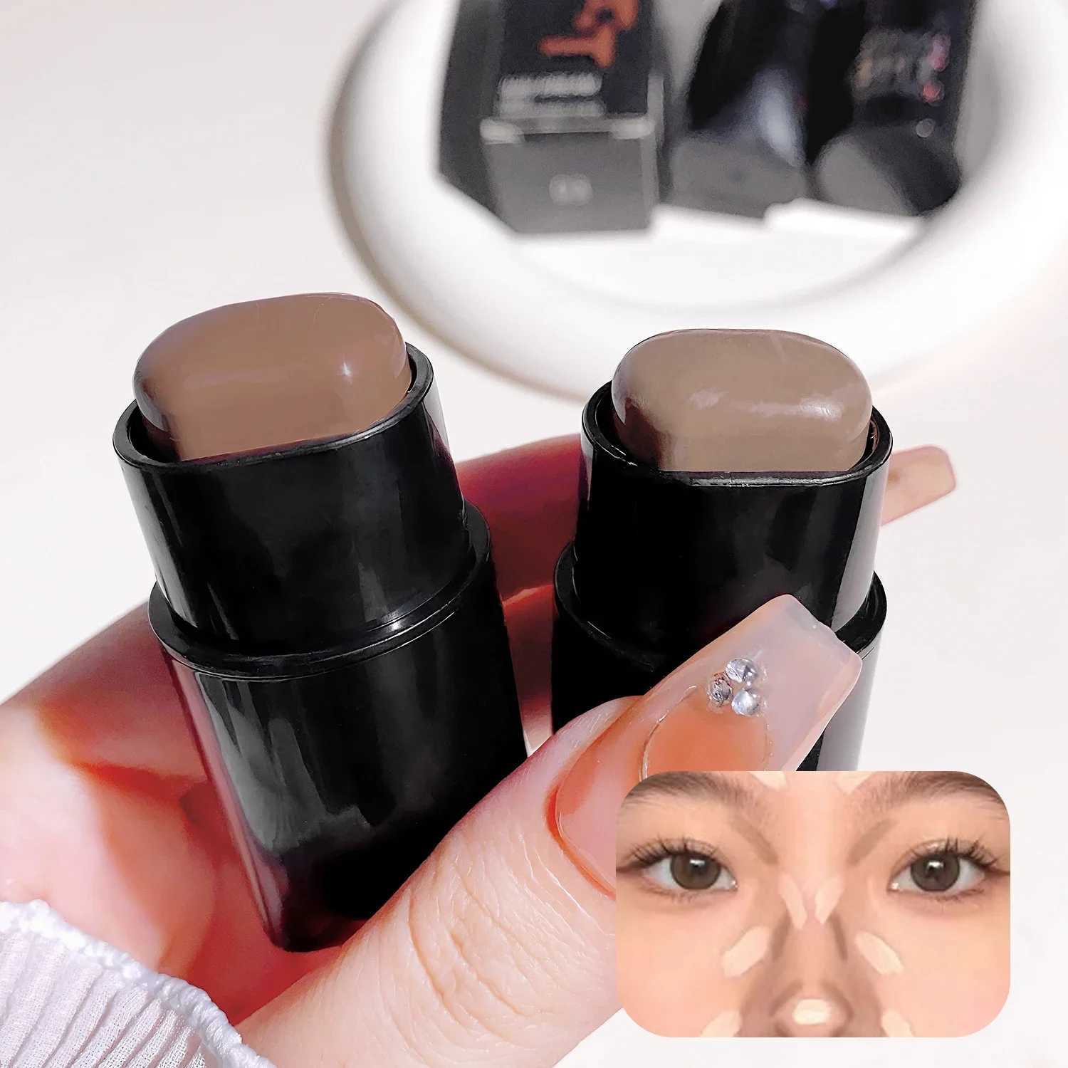 Versatile Contouring stick - matte bronzer nose stick eyeshadow Face contouring cream - natural and easy to applyW250217