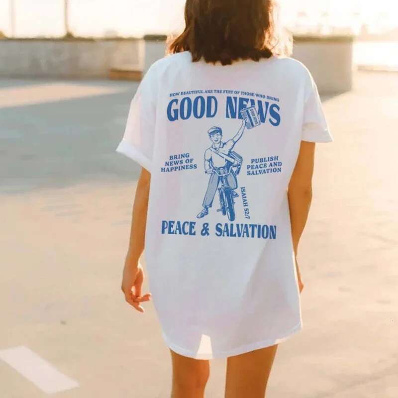 Bible Verse Graphic Tee Plus Size Women Retro Cartoon Christian T-Shirt Streetwear Cute Funny Faith Shirt Unisex Female Clothes