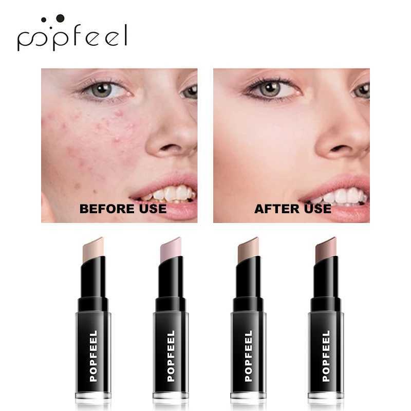 POPFEEL concealer stick completely covered correct discoloration camouflage defects covered with redW250217