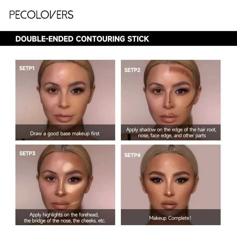 Face Contouring Stick and Concealer Waterproof and Sweat Resistant To Contour Your Face Contour PaletteW250217