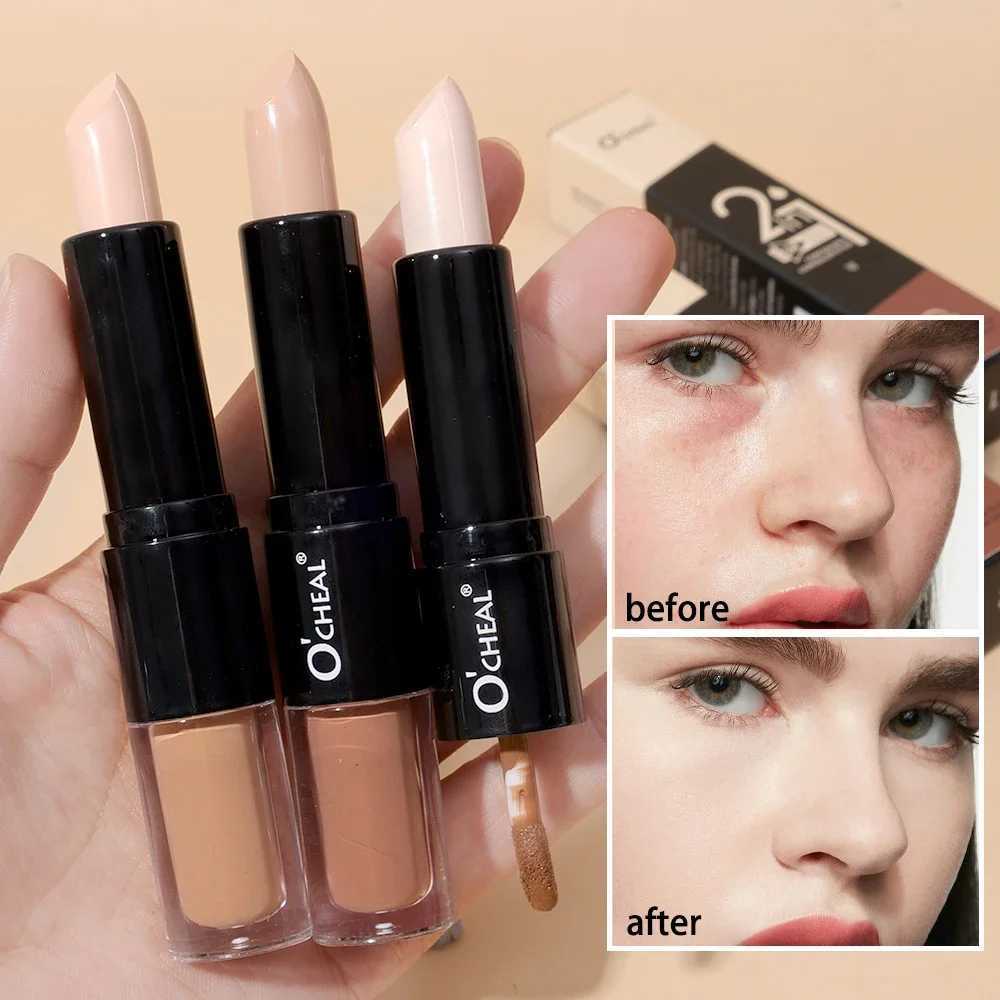 Double-end Face Contour Stick Waterproof Oil-control Concealer Pencil Facial Highlight Corrector Pen Lasting Makeup CosmeticsW250217