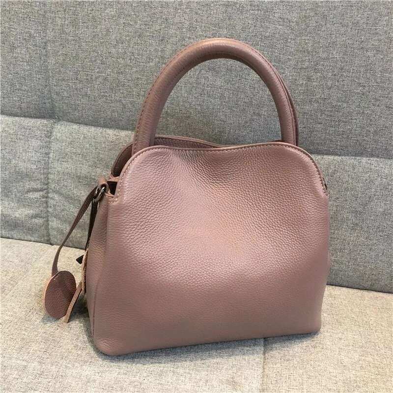 Classical Natural Cow Skin Real Leather Handbag Soft High Quality Ladies Shoulder Daily Women Messenger Bags