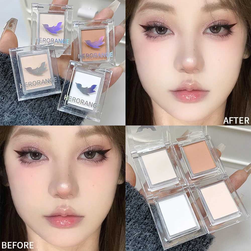 4 Colors Matte Highlight Palette Facial Brighten High Gloss Repair Contour Setting Powder Eyeshadow Blush Korean Makeup CosmeticXJ250217