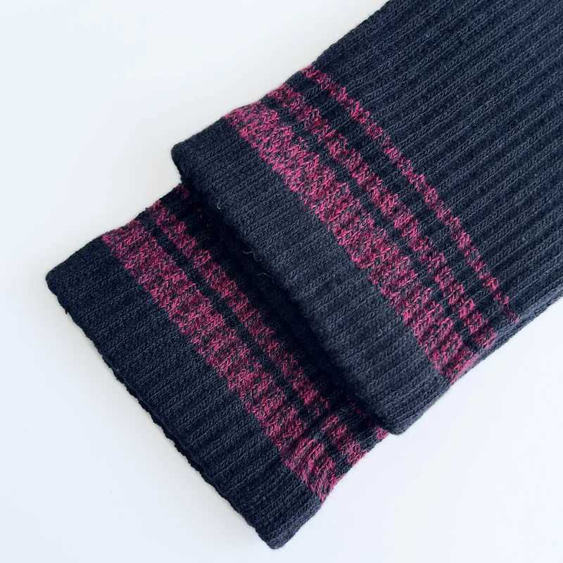 /4 Pairs Long 5 Finger Socks Mens Cotton Striped Colorful Compression Sweat-Absorbing Breathable Fitness Hiking Outdoor Toe Sock W250217