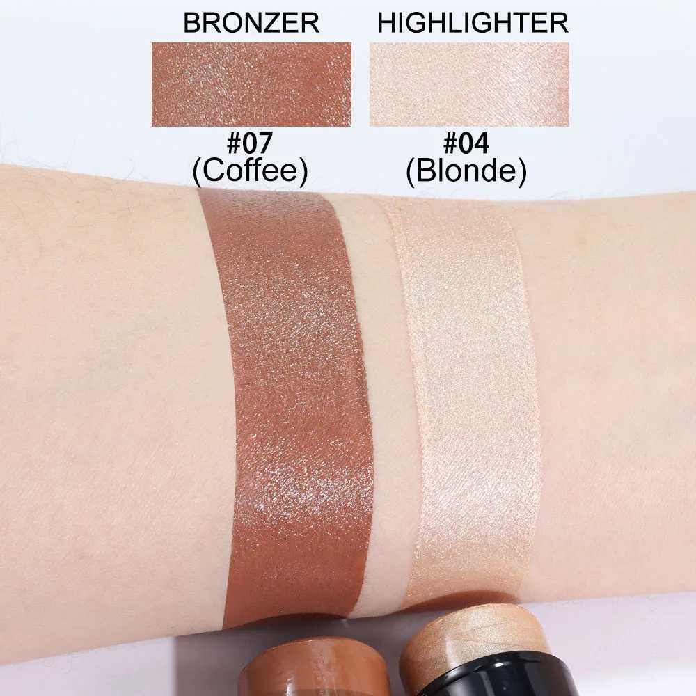 Face Bronzer Stick Cream Contour Stick Moisturize Highlighter Pen Cheek Brightens Shades Long Lasting Face Illuminator MakeupW250217