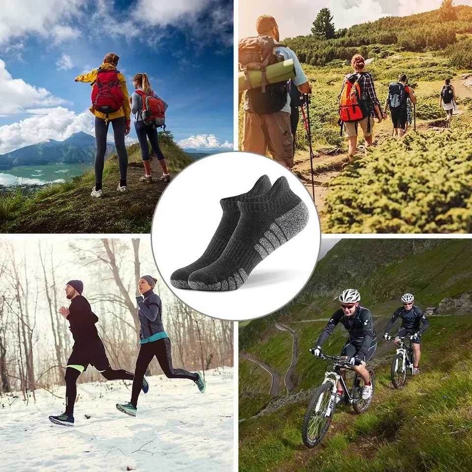 3 Pairs Professional Running Sports Fitness Ankle Socks Mens Towel Socks Outdoor Sports Short Socks Men And Women Socks GIFRS W250217