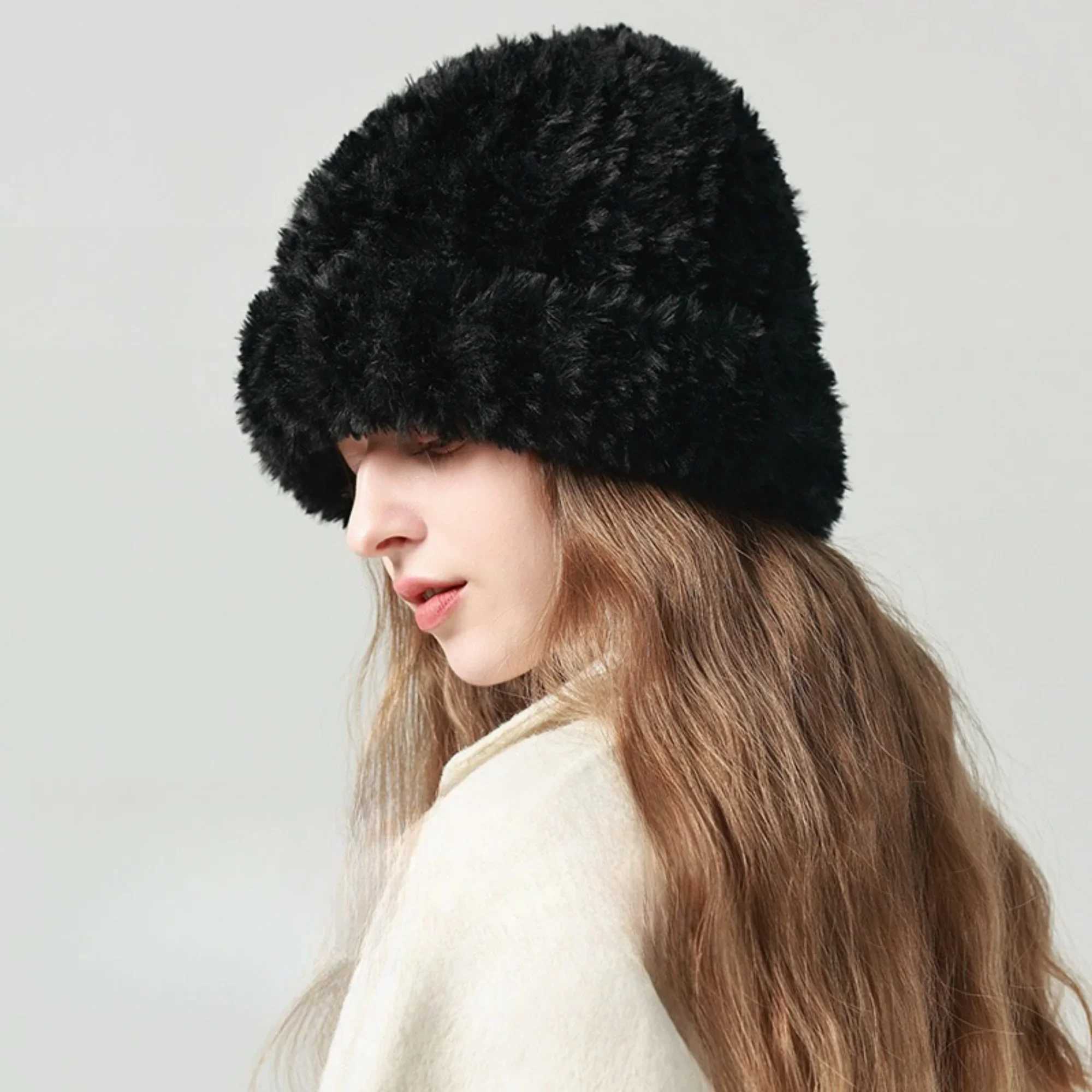 Perfect Thicken Turban Cap Bucket Hat Keep Warm Winter Hat Panama Cap Fancy Top hat Photography Formal Hat for Ladies Women W250217