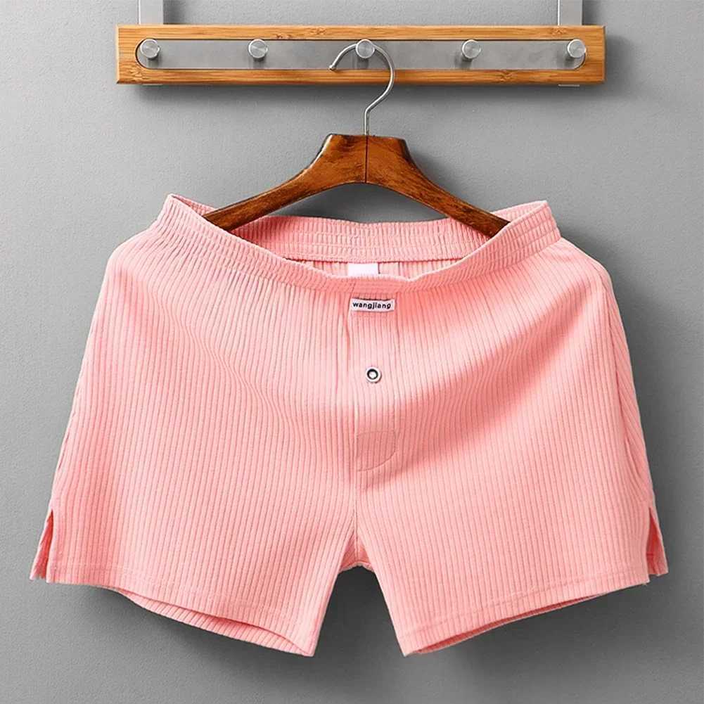 Sexy Men Cotton Boxer Briefs Convex Pouch Underwear Shorts Trunks Comfort Underpants Threaded Arrow Pants Elastic Male PantiesT250310