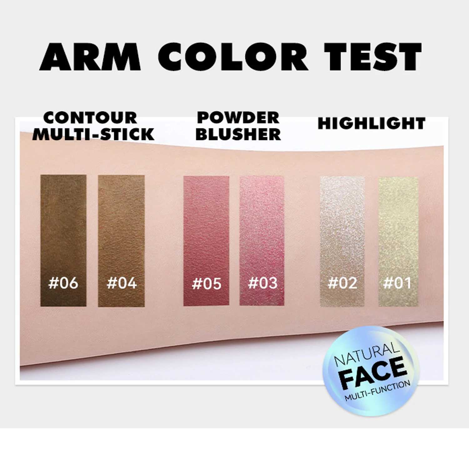 Face Contour Bronzer Stick Face Brighten Highlighter Bar Shimmer Highlighter B Stick Concealer Cream Makeup Tool CosmeticsW250217