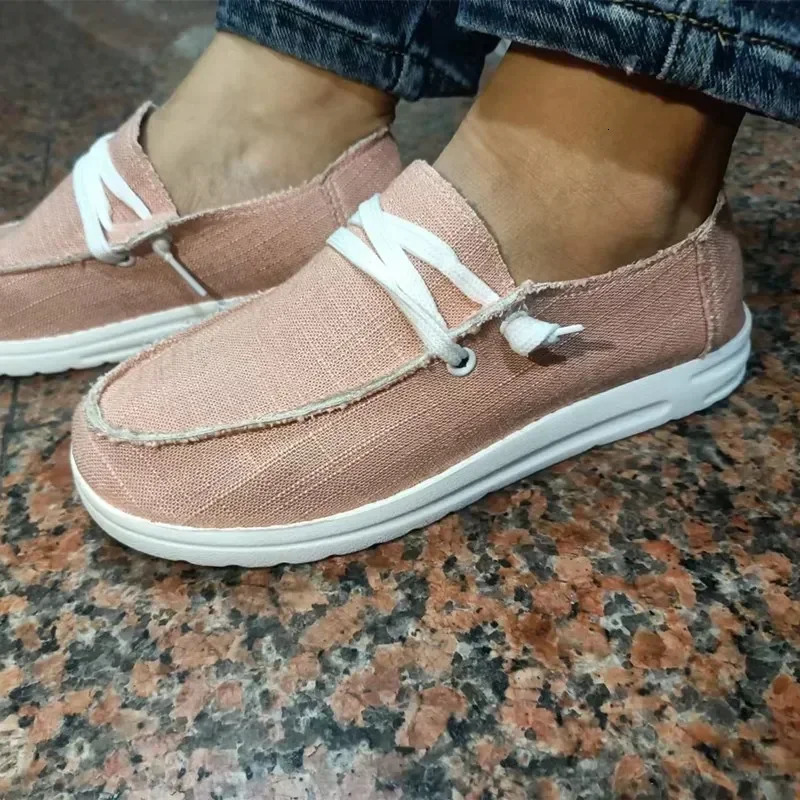 Fashion Casual Plus Size Flats Shoes Women Work Shoes Comfortable for Work Breathable Loafers Sneakers Zapatos De Mujer 250214