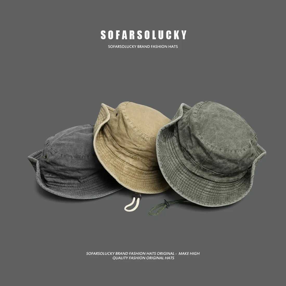 2025 Blue Cowboy Hiking Bucket Hats with String Men Denim Beach Sun Hat for Women Outdoor Couple Bob Panama Summer Fisherman Cap W250217