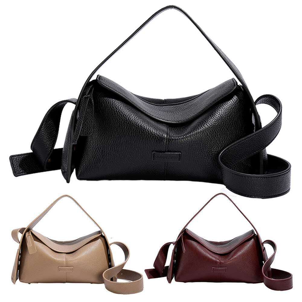 designer Women's Bags for Women PU Leather Horizontal Niche Crossbody Bag Solid Color Fashion Trend Shoulder Bags Commuting Handbag