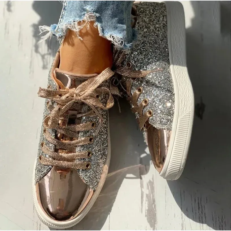 Wome's Sneakers Bg Golden Casual Female Breathable Lace Up Outdoor Sport Tennis Women Vulcanize Shoes atos De Mujer