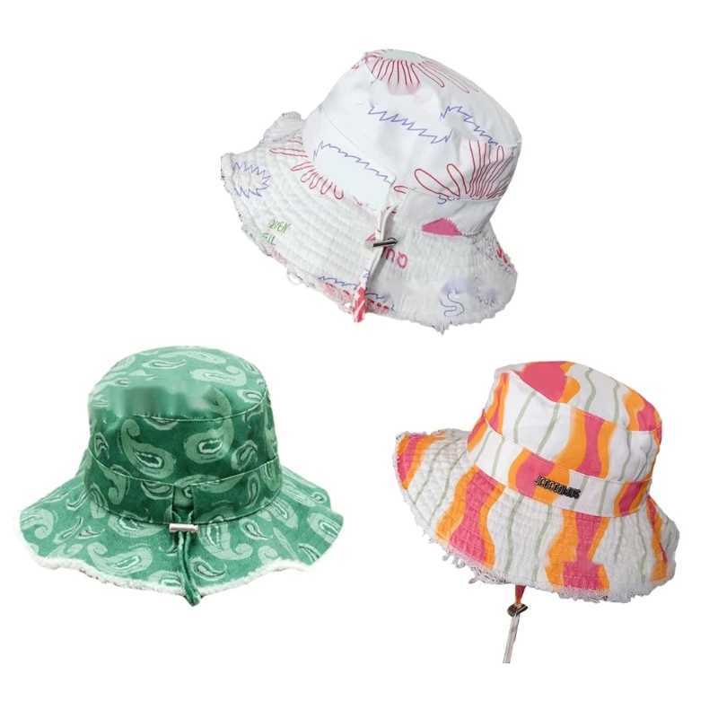 Fishing Hat Wide Brim Cover Sunshade Summer Must Have Item Colorful Painting Drop Shipping W250217