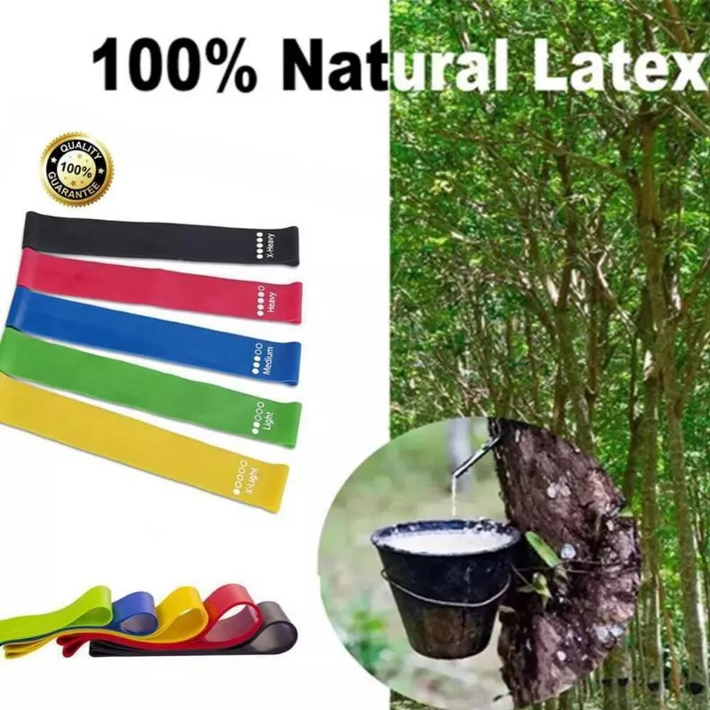 Various colors yoga exercise resistance bands gym equipment TPE home fitness elastic Pilates strength training exercises 250213