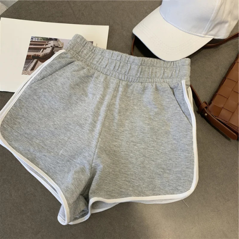 Summer Striped Short Woman Simple Casual Fashion All-match Y2K Shorts Trendy Pants for Women 250210