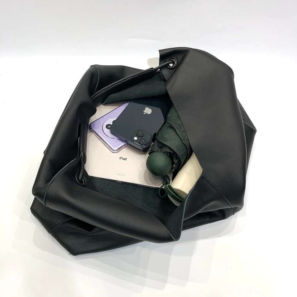 Women Cow Leather Shoulder Casual Tote Handbag Large Capacity Top Handle Satchel Armpit Fall Winter Bag With Purse