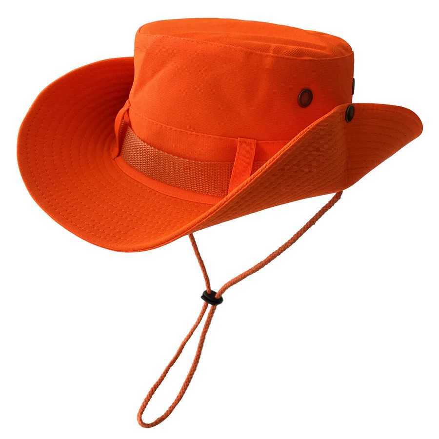 Summer mens fluorescent bucket hat reflects UV protection sun fishing hat basin hat outdoor W250217