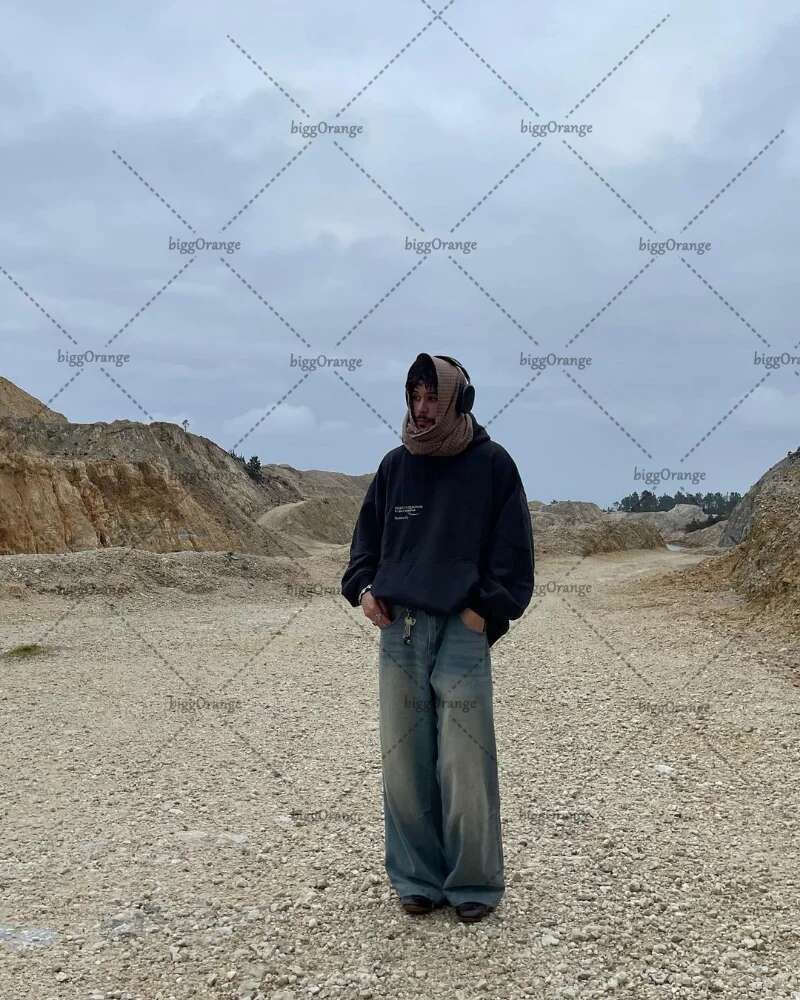 Fashion kawaii clothing letters oversized pullover women's Y2K street hip-hop Haruku loose all-match sweater men's