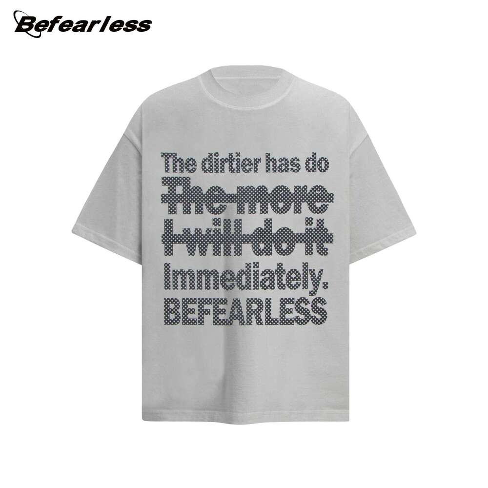 American washed water distressed letter short sleeved T-shirt summer, new style for men and women, trendy brand loose casual couple top