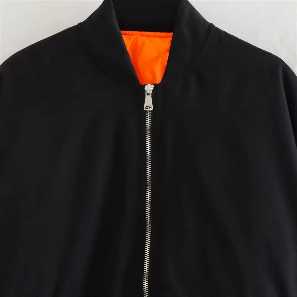 UNIZERA AutumnWinter Womens Casual Loose Fit Cotton Clipped Pilot Jacket Baseball Suit Long Sleeve Collar Coat 250213