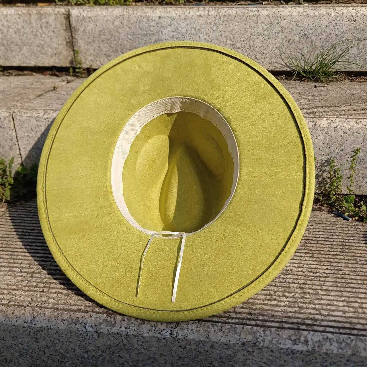 New Suede Fedora Hat 9.5cm Wide Brim Suede Hats for Women and Men Hand Sewn Autumn Winter Jazz Hat Fashion chapeau femme hat W250217