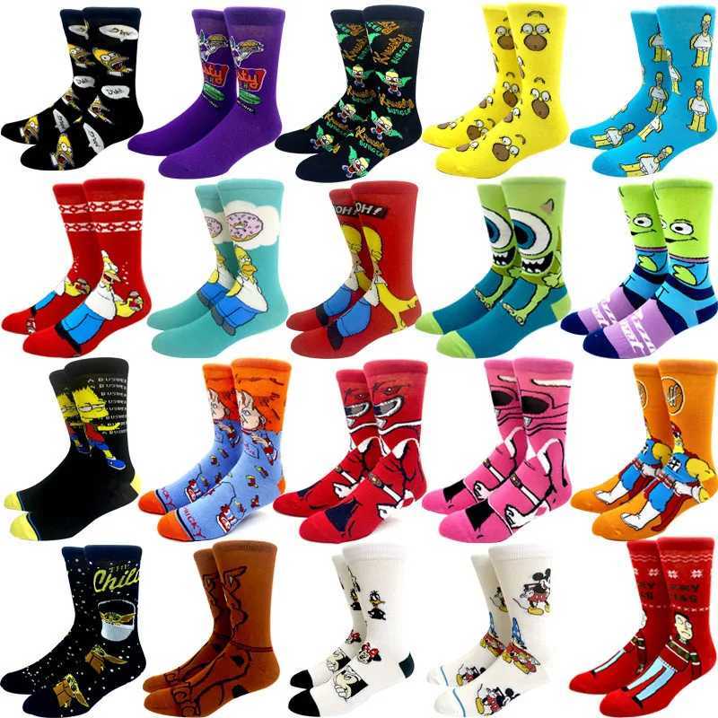 2025 New Anime Fashion Mens Long Socks Knee High Couple Role Playing Socks Personalized Hip Hop Harajuku Womens Funny Socks W250217